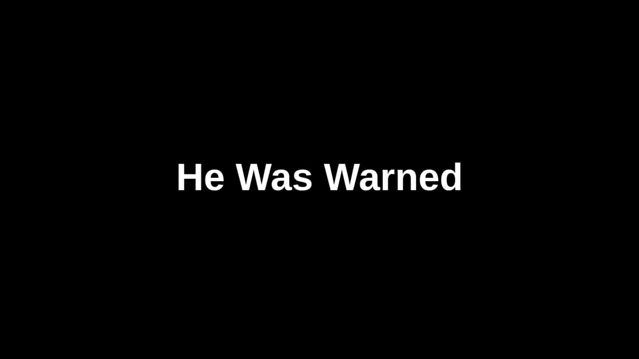 Text thumbnail with title: He Was Warned