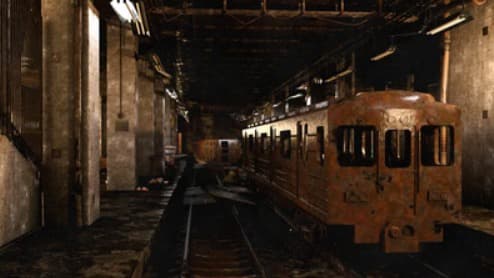 A train station